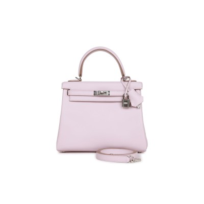 HERMES KELLY 25 SWIFT PALLADIUM HARDWARE (25*17*7cm)